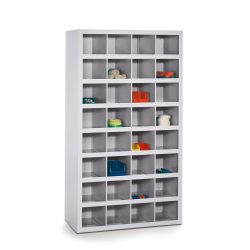 PAVOY Fächerschrank, 32 Fächer à 180 x 220 x 220 mm, resedagrün