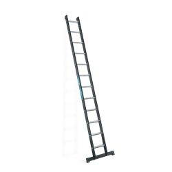 ZARGES Eloxierte Anlegeleiter, Standhöhe 2,35 m