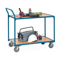 Tischwagen mit 2 Etagen, 850 x 500 mm