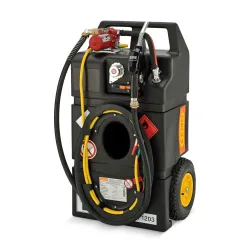 Mobile Tankanlage Benzin-Trolley, 95 l, Elektropumpe 12V, Schlauch 3,2 m