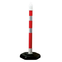 Ketten-Warnständer, Ø 63 mm, rot/retroreflektierend, 2 Stk/VE
