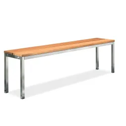 HEMMDAL Parkbank, 4-beinig, 2 Sitzleisten, Länge 1.000 mm