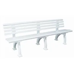 Gartenbank, 4-Sitzer, L 2000 mm, weiss