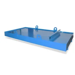 Bauer® Auffangwanne aus Stahl für Container, HxBxT 560 x 3.300 x 2.030 mm, Auffangvolumen 1.276 l, lichtblau