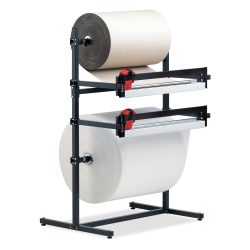 Rocholz Doppel-Schneidständer, mit zwei Schneideinheiten, Rollengewicht max. 130 kg, Schnittbreite 1250 mm