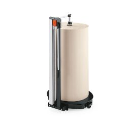 Rocholz Schneidständer senkrecht, für schwere Rollen, Rollengewicht max. 200 kg, Rollen-Ø max. 800 mm, Schnittbreite 1600 mm