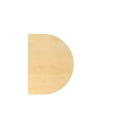 Anbautisch Office Weiss Holz 60 cm - Material: Holzwerkstoff - Anbautisch