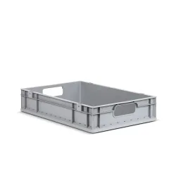 Allit Eurobox, mit grauen Grifföffnungen, HxBxT 120 x 600 x 400 mm, 23 Liter, 8 Stk/VE