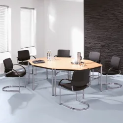 Besprechungstisch Office Braun Holz 160 cm - Farbe: buche - Material: Holzwerkstoff - Besprechungstisch