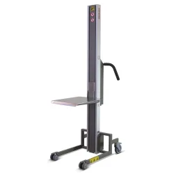 HOVMAND Hebelift mit Edelstahl-Plattform, Hubbereich 100-1.300 mm, TK 130 kg