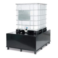Weber Kunststofftechnik Auffangwanne aus PE, IBC-Station, inkl. Lochplatte, HxBxT 655 x 1.345 x 1.720 mm