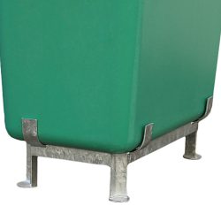 Fussgestell für CEMO Rechteckbehälter aus GFK, 200 l, Höhe 600 mm