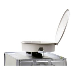 GFK-Einfüllschale mit verschliessbarem Deckel