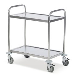Kongamek Servierwagen Edelstahl, 2 Böden à 825 x 500 mm