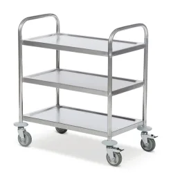 Kongamek Servierwagen Edelstahl, 3 Böden à 825 x 500 mm