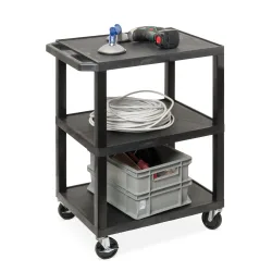 SECO SEWT34S Kunststoffwagen Feststeller Polyethylen Traglast (max.): 150 kg Schwarz