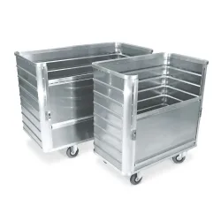 Alu-Kastenwagen mit halb absenkbarer Wand, 355 Liter