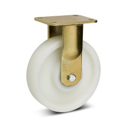 Wicke Schwerlast-Bockrolle Polyamid, chromatiert, Ø x Breite 200 x 50 mm, TK 1.500 kg