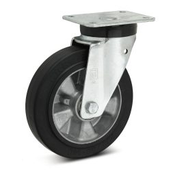 Wicke Lenkrolle Elastik-Vollgummi, Ø x Breite 250 x 50 mm, TK 500 kg