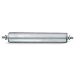 BS ROLLEN Tragrolle für Rollenbahnen, Stahl, Aussengewinde, Ø 60 mm, Länge 400 mm, TK 240 kg