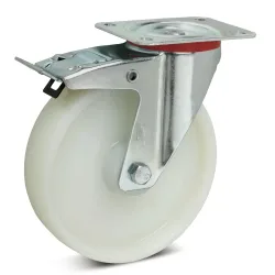 Wicke Lenkrolle Polyamid, inkl. Feststeller, spurlos, Ø x Breite 100 x 38 mm, TK 200 kg
