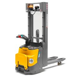 Jungheinrich? Elektro-Hochhubwagen ERC 110zi ZZ mit Standplattform, Zweifach-Teleskop-Hubgerüst, Hubhöhe 3.200 mm, Tragfähigkeit 1.000 kg, Proportionalhydraulik
