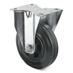 Bockrolle Vollgummi, PP-Felge, Ø x Breite 100 x 35 mm, TK 75 kg