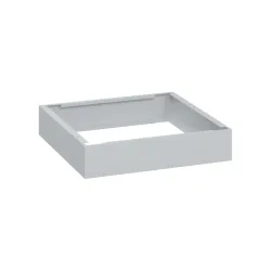 C+P Stahl-Sockel, HxBxT 100 x 500 x 500 mm, lichtgrau