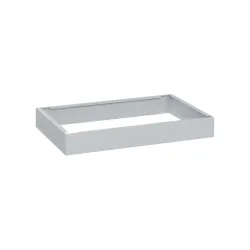 C+P Stahl-Sockel, HxBxT 100 x 800 x 500 mm, lichtgrau
