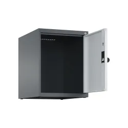 C+P Aufsatzschrank für Kleiderspind Serie Classic PLUS, 1 Abteil Breite 400 mm, anthrazitgrau, lichtgrau, für Vorhängeschloss