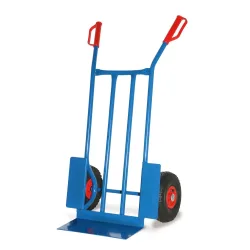Stahlrohr-Karre, Tragkraft 250 kg, Schaufel BxT 400 x 180 mm, Räder mit Schutzblechen