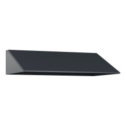 kaiserkraft Schrägdachaufsatz, HxT 230 x 500 mm, Stahl, B 3 x 300 mm, anthrazitgrau