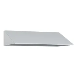 kaiserkraft Schrägdachaufsatz, HxT 230 x 500 mm, Stahl, B 3 x 300 mm, lichtgrau