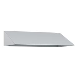 kaiserkraft Schrägdachaufsatz, HxT 230 x 500 mm, Stahl, B 3 x 300 mm, lichtgrau