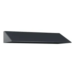 kaiserkraft Schrägdachaufsatz, HxT 230 x 500 mm, Stahl, B 3 x 400 mm, anthrazitgrau