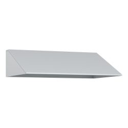 kaiserkraft Schrägdachaufsatz, HxT 230 x 500 mm, Stahl, B 2 x 400 mm, lichtgrau
