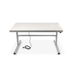 HEMMDAL Elektrisch höhenverstellbarer Packtisch ERGO 2, Grundtisch, Tragfähigkeit 200 kg, HxBxT 720-1.220 x 1.600 x 750 mm