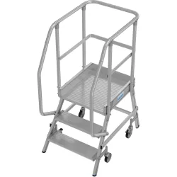 KRAUSE® STABILO Podesttreppe, 1-seitig, verfahrbar, Standhöhe 0,70 m