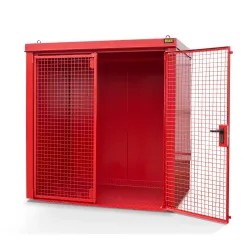 Bauer® Gasflaschen-Container GFC-B, feuerbeständig, für max. 35 Flaschen, feuerrot