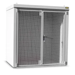 Bauer® Gasflaschen-Container GFC-B, feuerbeständig, für max. 35 Flaschen, grauweiss