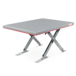 FLEXLIFT Flach-Scheren-Hubtisch, geschlossen, TK 600 kg, Plattform à 1.450 x 900 mm, 400 V