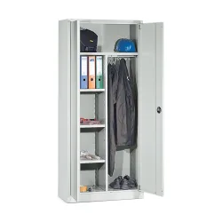 HEMMDAL Akten-/Kleiderschrank, 5 OH, HxBxT 1.950 x 925 x 420 mm, enzianblau