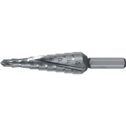 Stufenbohrer Bohrber.4-12mm HSS-Co Spiralnut Stufen 9 RUKO