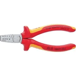 Knipex 97 68 145 A Crimpzange Aderendhülsen 0.25 bis 2.5 mm²