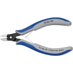 Knipex 79 22 125 Elektronik- u. Feinmechanik Seitenschneider ohne Facette 125 mm