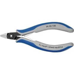 Knipex 79 32 125 Elektronik- u. Feinmechanik Seitenschneider mit Facette 125 mm
