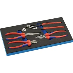 Zangensatz B.185xT.385xH.30mm1/3 Werkzeugmodul 4-tlg.Knipex Zangenset