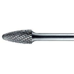 Frässtift Form RBF D.12mm Kopf-L.25mm Schaft-D.6mm HM Verz.3 Plus PFERD
