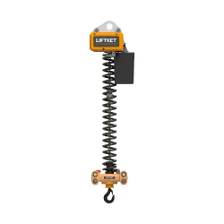 LIFTKET Elektrokettenzug Ergoket, mit Handhabungsgerät, Kettenspeicher, Tragfähigkeit 250 kg, Einlochaufhängeöse