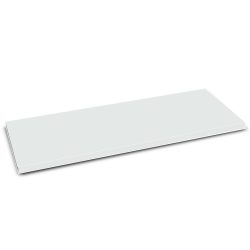 Fachboden für PAVOY Putzmittelschrank, rechts, für 500 mm Tiefe, pulverbeschichtet, mit Halter, Stange + Haken, lichtgrau